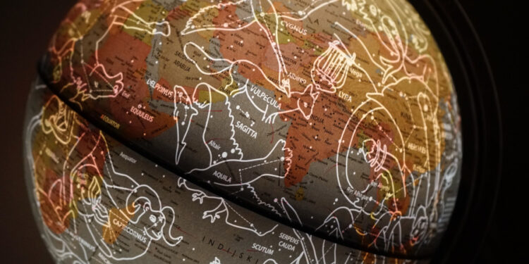 Signos no globo terrestre