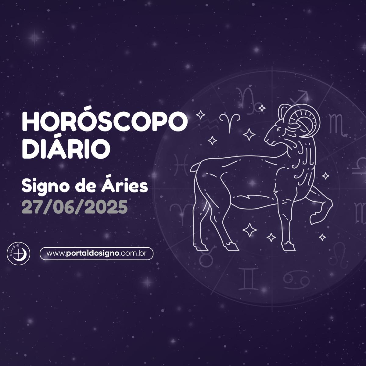 Horóscopo diário para Áries em 27/06/2025