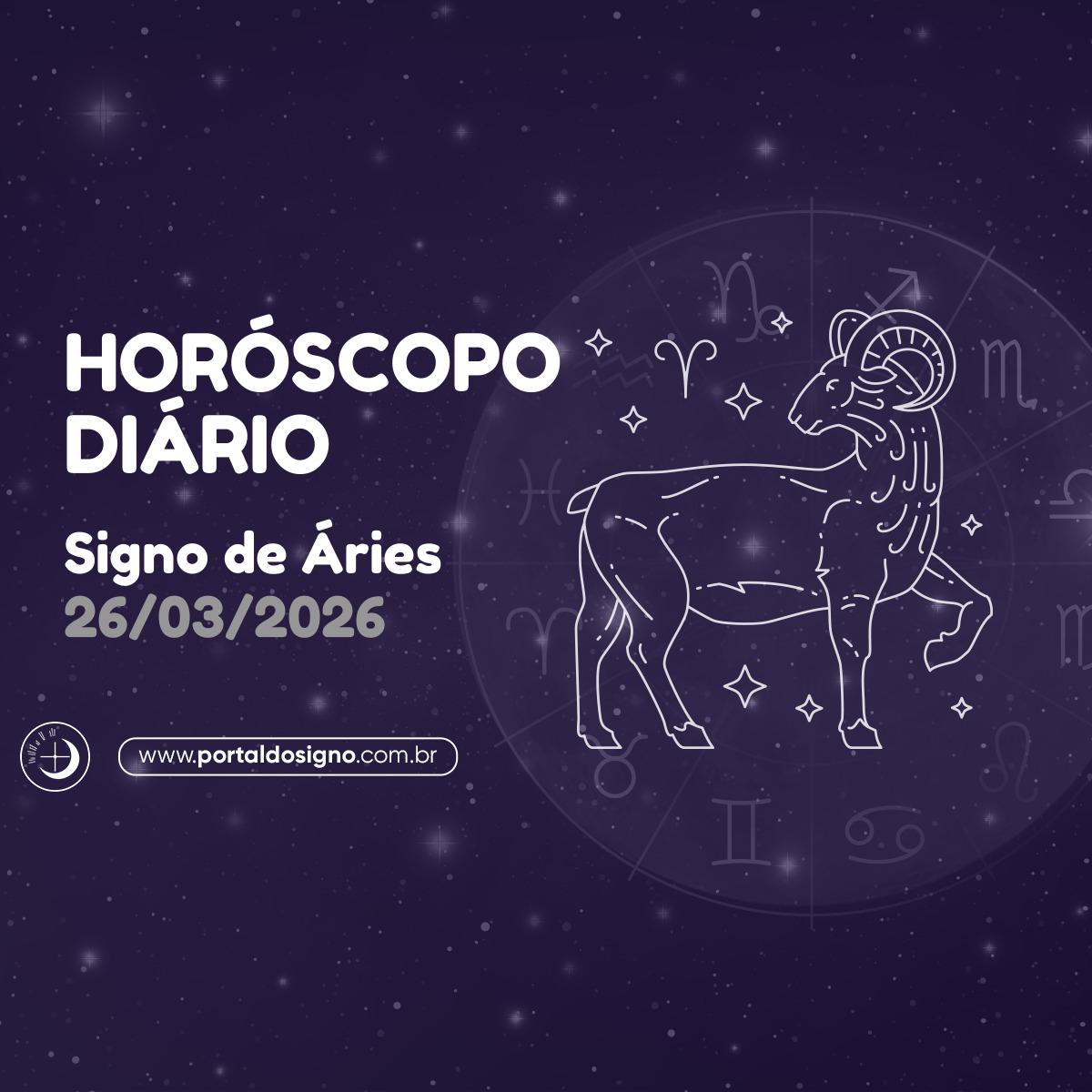 Horóscopo diário para Áries em 26/03/2026