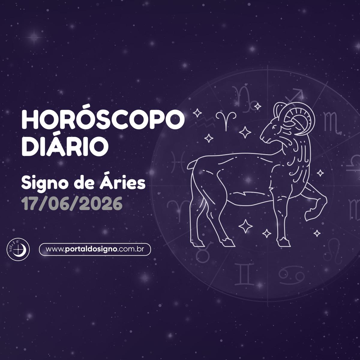 Horóscopo diário para Áries em 17/06/2026