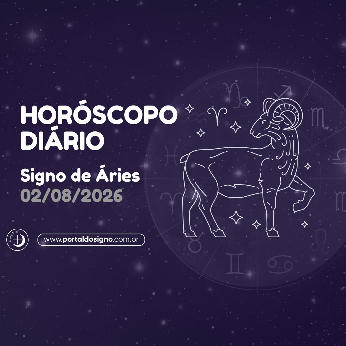 Horóscopo diário para Áries em 03/08/2026