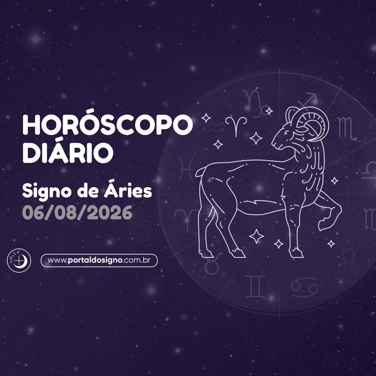 Horóscopo diário para Áries em 07/08/2026