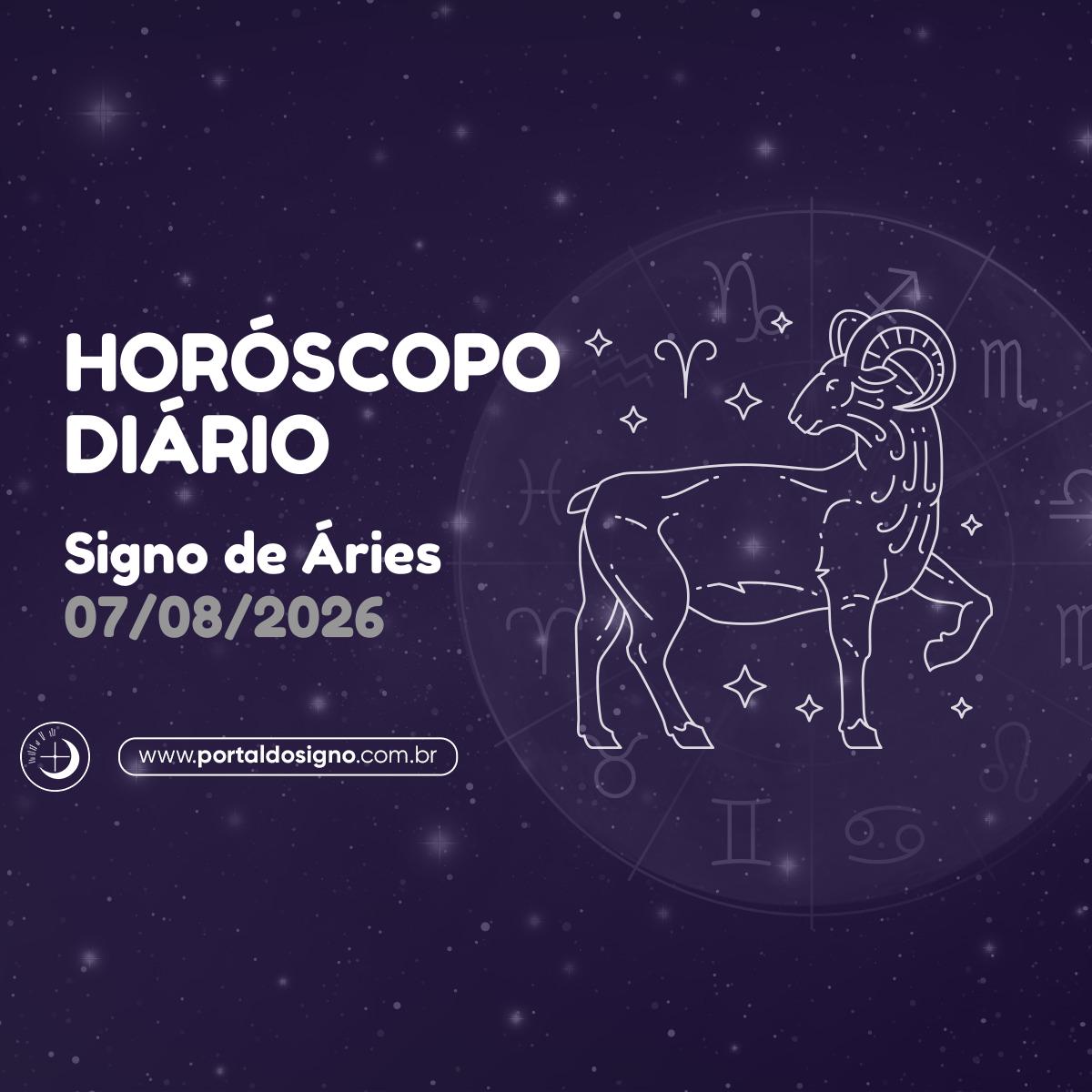Horóscopo diário para Áries em 08/08/2026