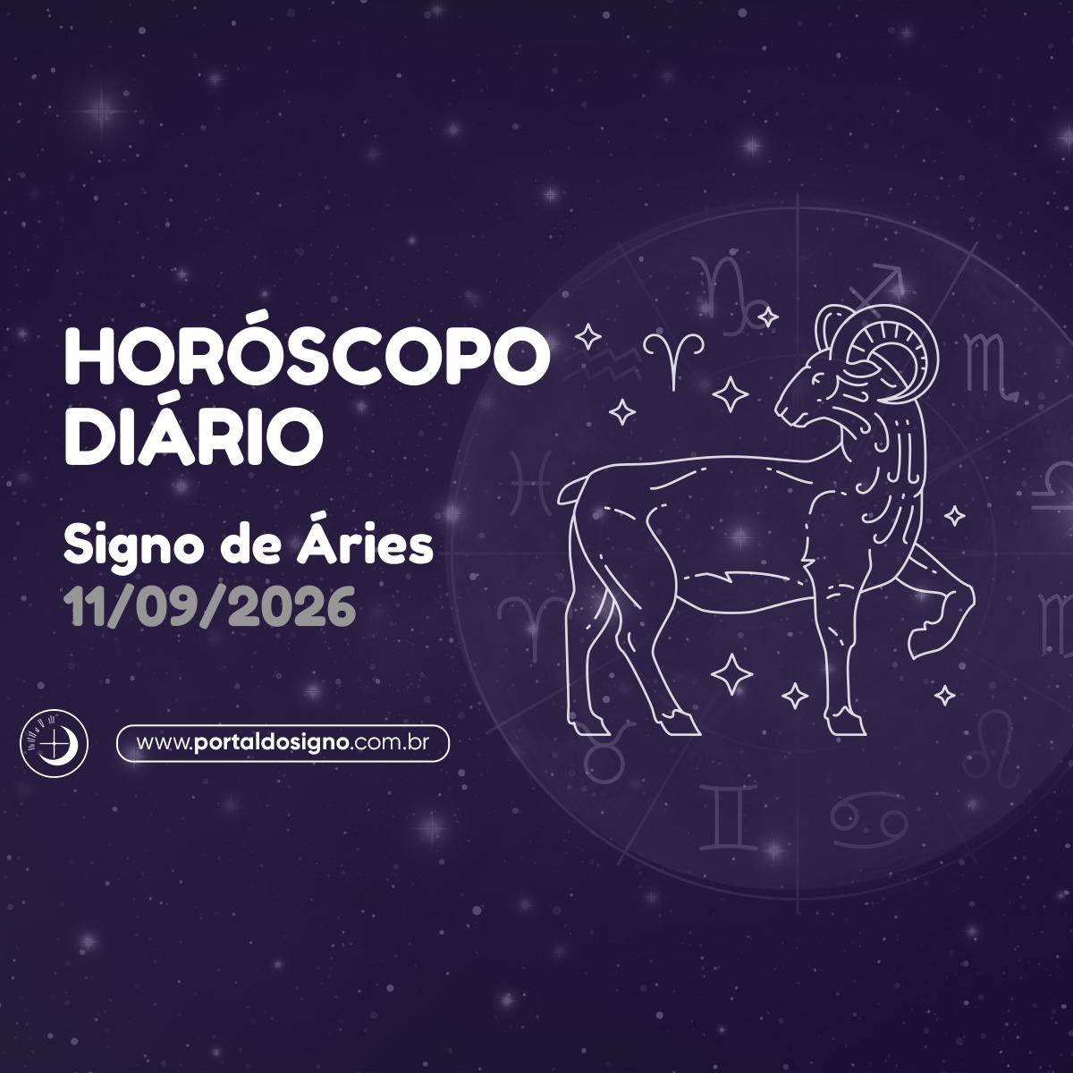 Horóscopo diário para Áries em 11/09/2026