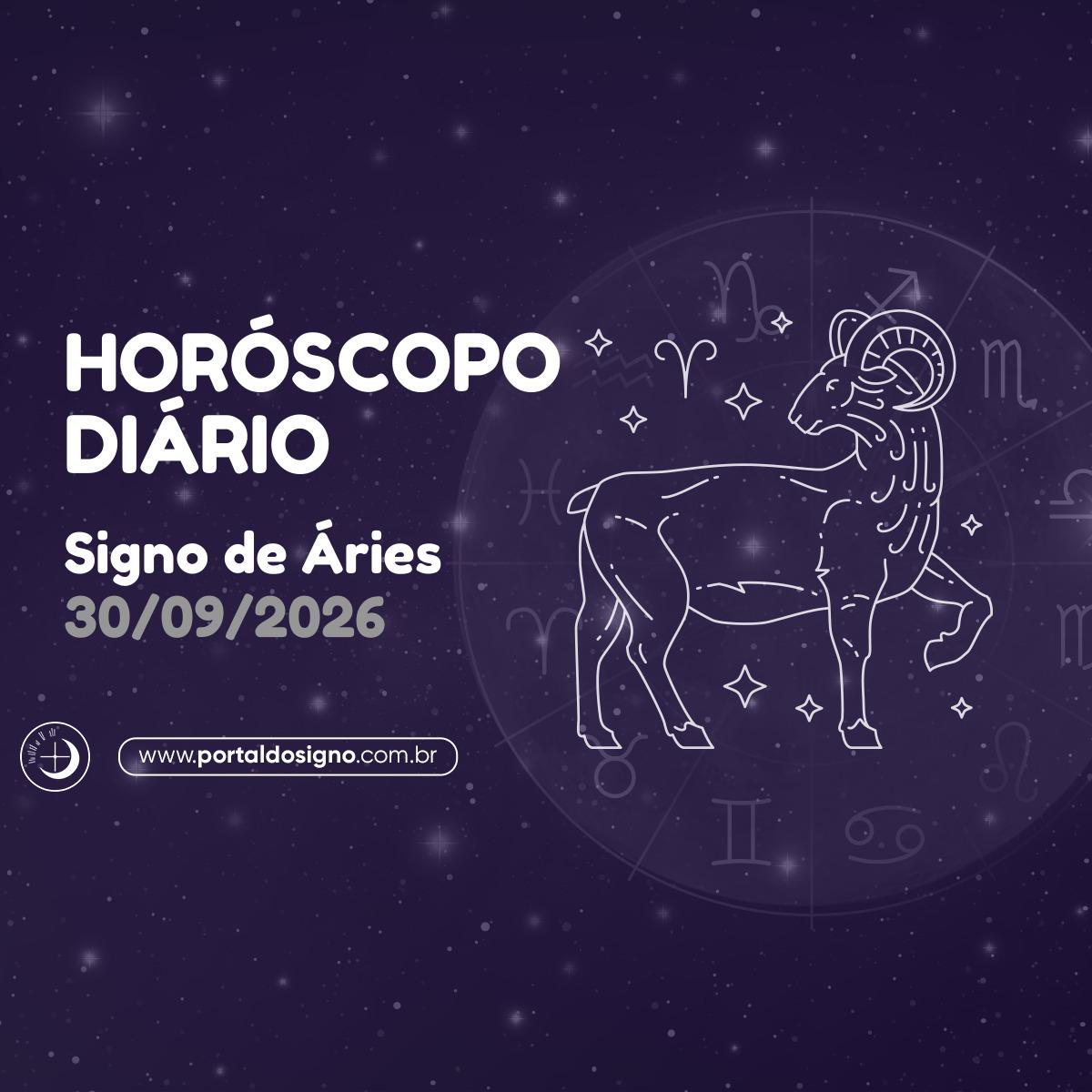 Horóscopo diário para Áries em 30/09/2026