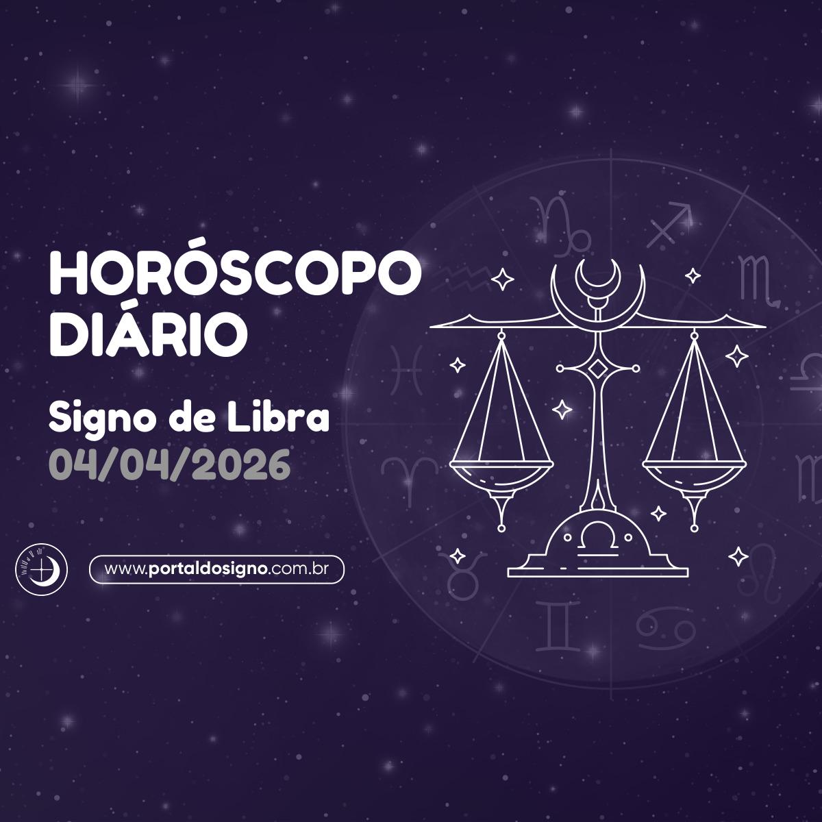 Horóscopo diário para Libra em 04/04/2026
