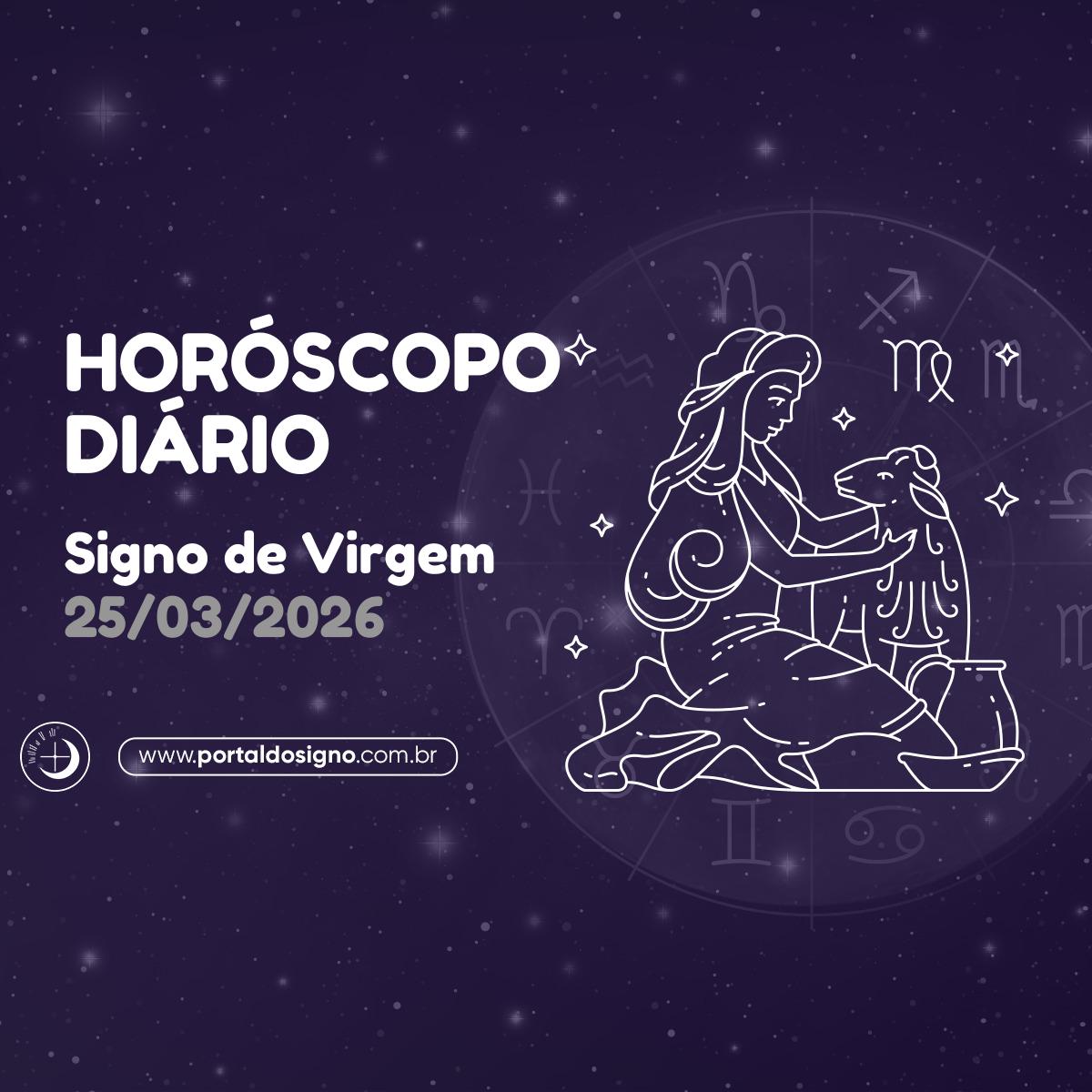 Horóscopo diário para Virgem em 26/03/2026